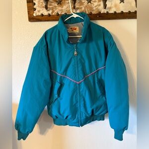 Comfy USA Teal Jacket with Pink Accents